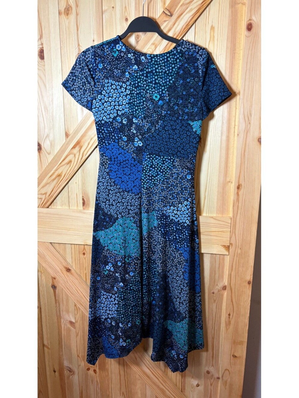 Perceptions New York Women's Floral Faux Wrap Midi Dress Size S